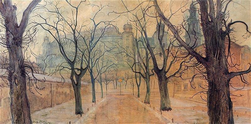 Stanislaw Wyspianski Planty Park at Dawn,